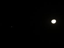 月と木星のランデヴー