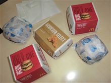 ビッグマック　＆　グラコロバーガーなど頂きました♪。