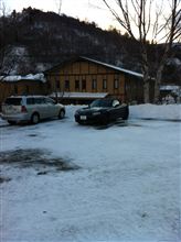 ロードスターで雪山登り
