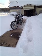 Moving on the snow.