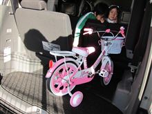 ピンクの自転車♪