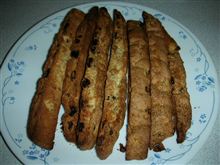 今日のおやつ.１１２.ドライフルーツたっぷりのビスコッティ