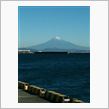 焼津の港より富士山を望む