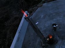 ロケットストーブ作ってみました　－試作ー