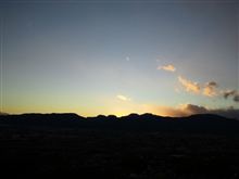 クリスマスの日の夕焼け空 クリスマスの日の夕焼け空
