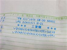 2度目のオイル交換