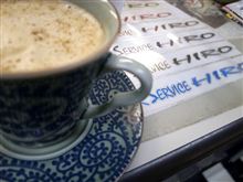 H-Cafeにて。