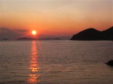 瀬戸内海に沈む夕日
