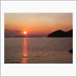 瀬戸内海に沈む夕日