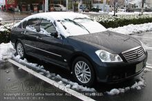 米子、積雪の朝。