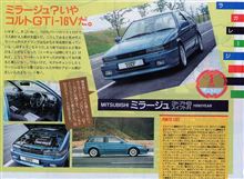 昔の我が相棒 ドレスアップポイント ディテール ： E-C53A ミツビシ ミラージュ ・・・・