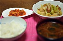 キャベツと竹輪の煮びだし！