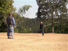 法華嶽公園で草野球