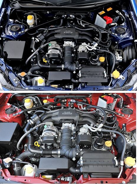 さて 問題です 132 Brz と トヨタ86 のエンジンルーム Tmsc Rのブログ 八六自大 夜郎自大 みんカラ