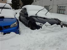 雪カキのあとは温泉で・・・