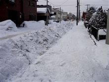排雪はありがたいんですが.....
