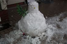 雪だるま作りました。