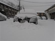 本日、積雪しました。