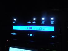 ＪＺＺ３０ソアラのエアコンイルミＬＥＤ