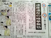 60なのに50で取り締まり　こりゃ酷い