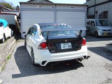 洗車後はワックスして、ステッカー・エンブレムも貼った