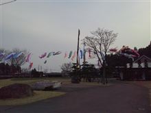 鯉のぼりと一緒に
