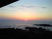オフ会の夕空