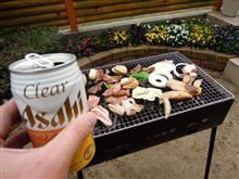 お庭でバーベキュー