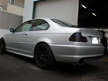 DCP STORE　BMW E46　テールランプスモークフィルム取付
