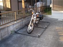 バイク小屋の復旧作業を開始
