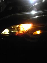 闇夜に光る眼