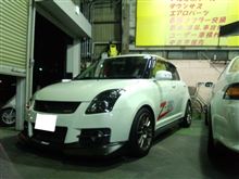 車検です。NEWパーツ導入です。