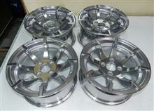 TRA京都ナパーム14インチ100-4Hバレル研摩2次元+パウダーコートクリアー TRA京都ナパーム14インチ100-4Hバレル研摩2次元+パウダーコートクリアー