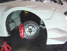 RX-7 FDのブレンボを変更した