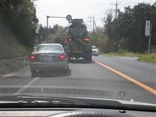 ミキサー車のテールランプ