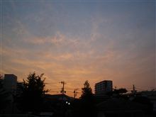 6月27日水曜日の日記 朝焼け 6月27日水曜日の日記 朝焼け