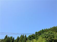 目が痛いくらい晴れた空