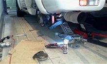 パジェロ車高調整！