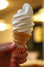 〆のソフトクリーム