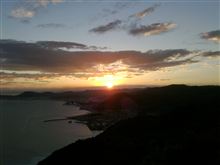王子ヶ岳からの夕日