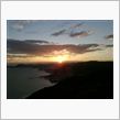 王子ヶ岳からの夕日