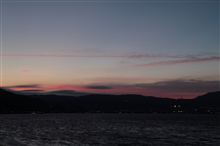 夕方の諏訪湖