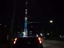 スカイツリーを見に行って１１１１ｋｍゲット！