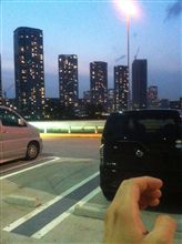 辰巳PAにて一息中
