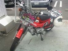 久々にバイクで