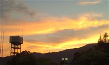 真っ赤な夕陽