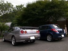 本日もR34とドライブへ