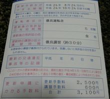 免許の更新に行ってきました(^^)