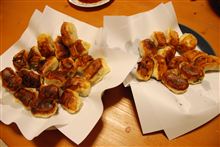 ホワイト餃子を焼きました