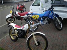 最初にＴＹ２５０スコティッシュが完成　　明日から順次公開！（笑）　→　ＣＲ１２５・ＤＴ２００Ｒ・ＫＤＸ２００ＳＲ